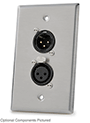 Wall Plate with Dual Neutrik XLR