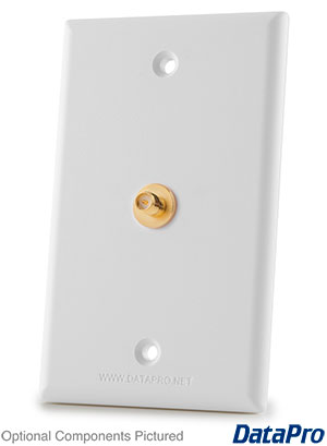 SMA or RP-SMA (0.30") Wall Plate