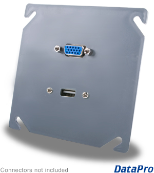 VGA and USB Industrial Wall-Plate