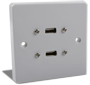 European Dual USB Wall-Plate