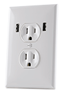 FastMac U-Socket Duplex AC and USB Power