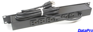 Rack-Mount Power Strip w/Surge 6-Port