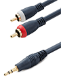 Stereo 3.5mm to RCA Cable Male-Male