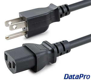 PC Power Cord NEMA 5-15 to C13 (North America)