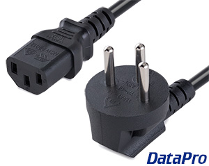 Computer Power Cord Right Angle - Israel