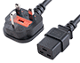 Power Cord UK to C19