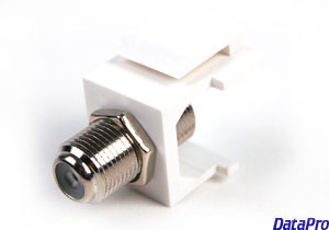 Keystone F-Type Coax (TV Cable) Coupler