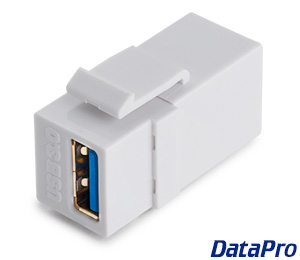 USB 3.0 Type A Keystone Crossover Coupler F/F