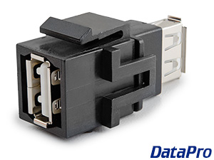 USB 2.0 Type A Keystone Coupler Female/Female