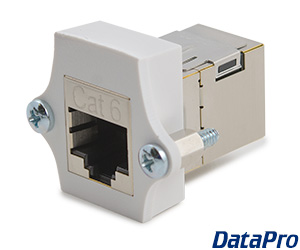 Shielded Panel-Mount Cat6 RJ45 Coupler F/F