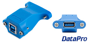 Panel Mount USB 3 A-B Coupler