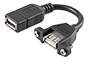 Panel-Mount USB-A 2.0 Coupler