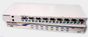 VGA KVM Switch with PS2: 8 CPU