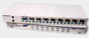 VGA KVM Switch with PS2: 8 CPU