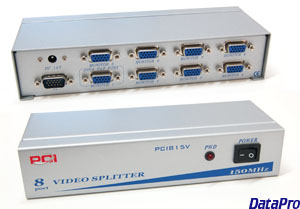 VGA 8-Way Video Splitter  350 Mhz