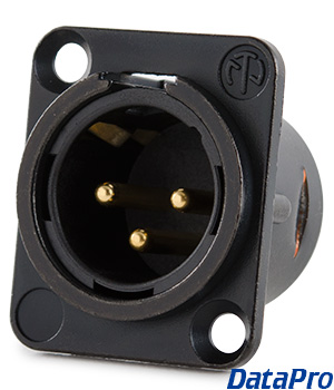 Neutrik XLR Panel Mount Connector Male