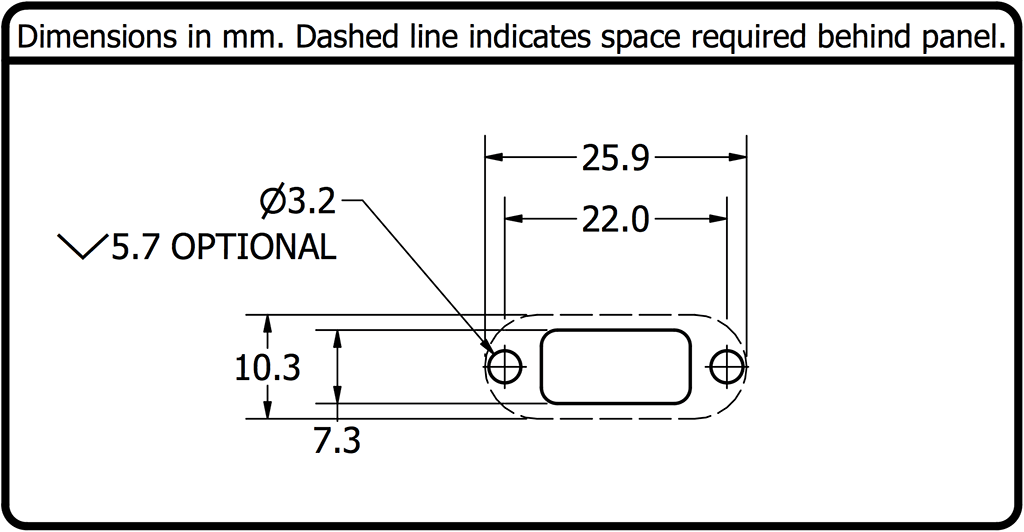 1697 Cutout Drawing