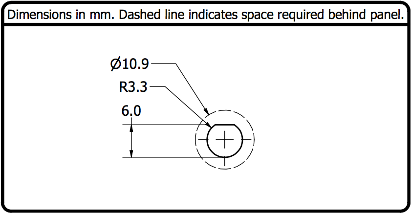 RP-SMA Cutout Dimensions