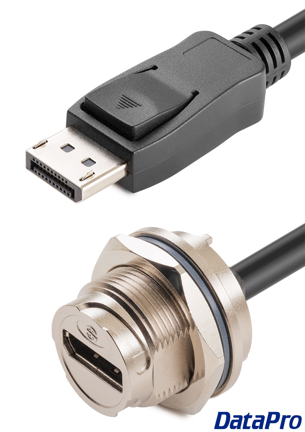 New! Waterproof Panel-Mount DisplayPort Cables