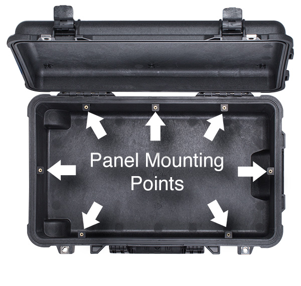 New! Pelican 1510 With Panel Mounting Brackets