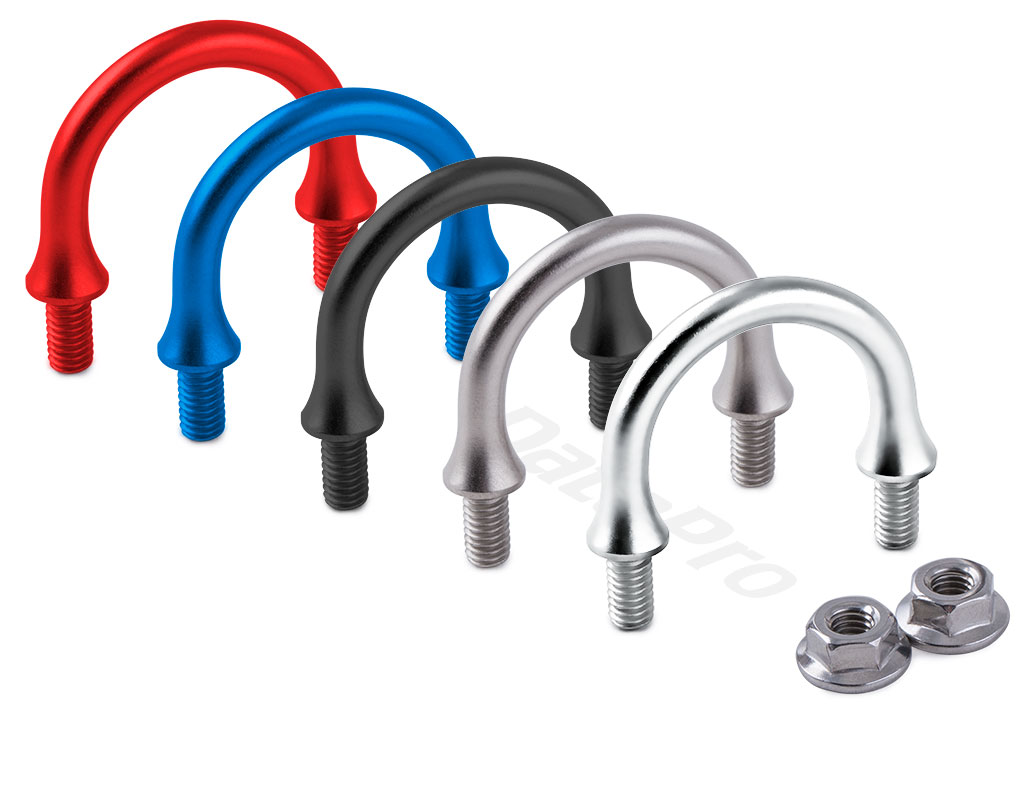 Red and Blue Aluminum Toggle Switch Guards