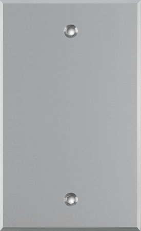 Clear&nbsp;Anodized&nbsp;Aluminum Premium 1-Gang Wall Plate