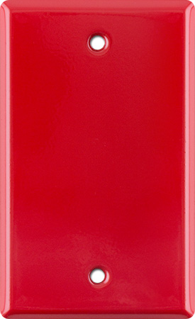 Red&nbsp;Painted&nbsp;Steel 1-Gang