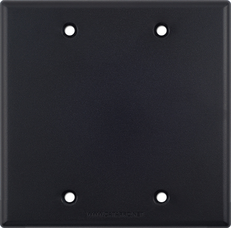 Black&nbsp;Plastic 2-Gang