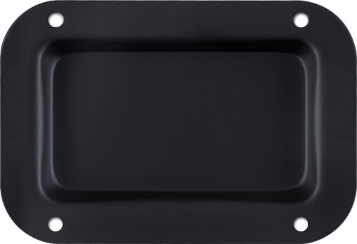 Black&nbsp;Painted&nbsp;Steel Recessed Dish Panel