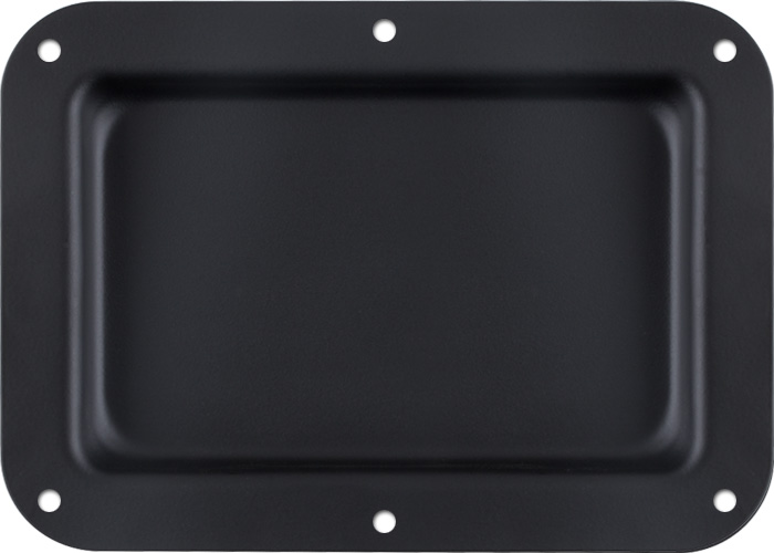 Black&nbsp;Painted&nbsp;Steel Recessed Dish Panel