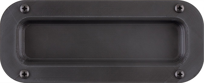 Black&nbsp;Plastic&nbsp Recessed Dish Panel