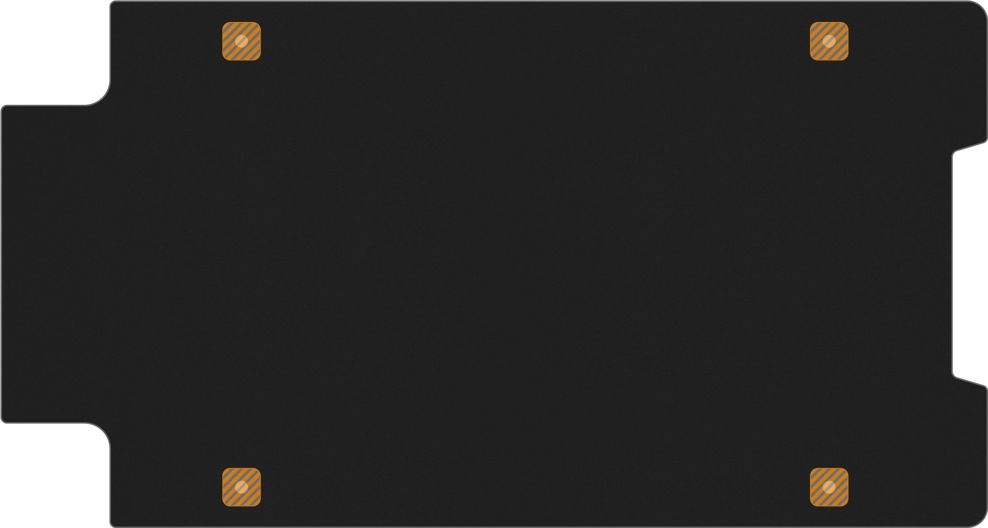 Black&nbsp;Anodized&nbsp;Aluminum Storm IM2500 Sub-Panel
