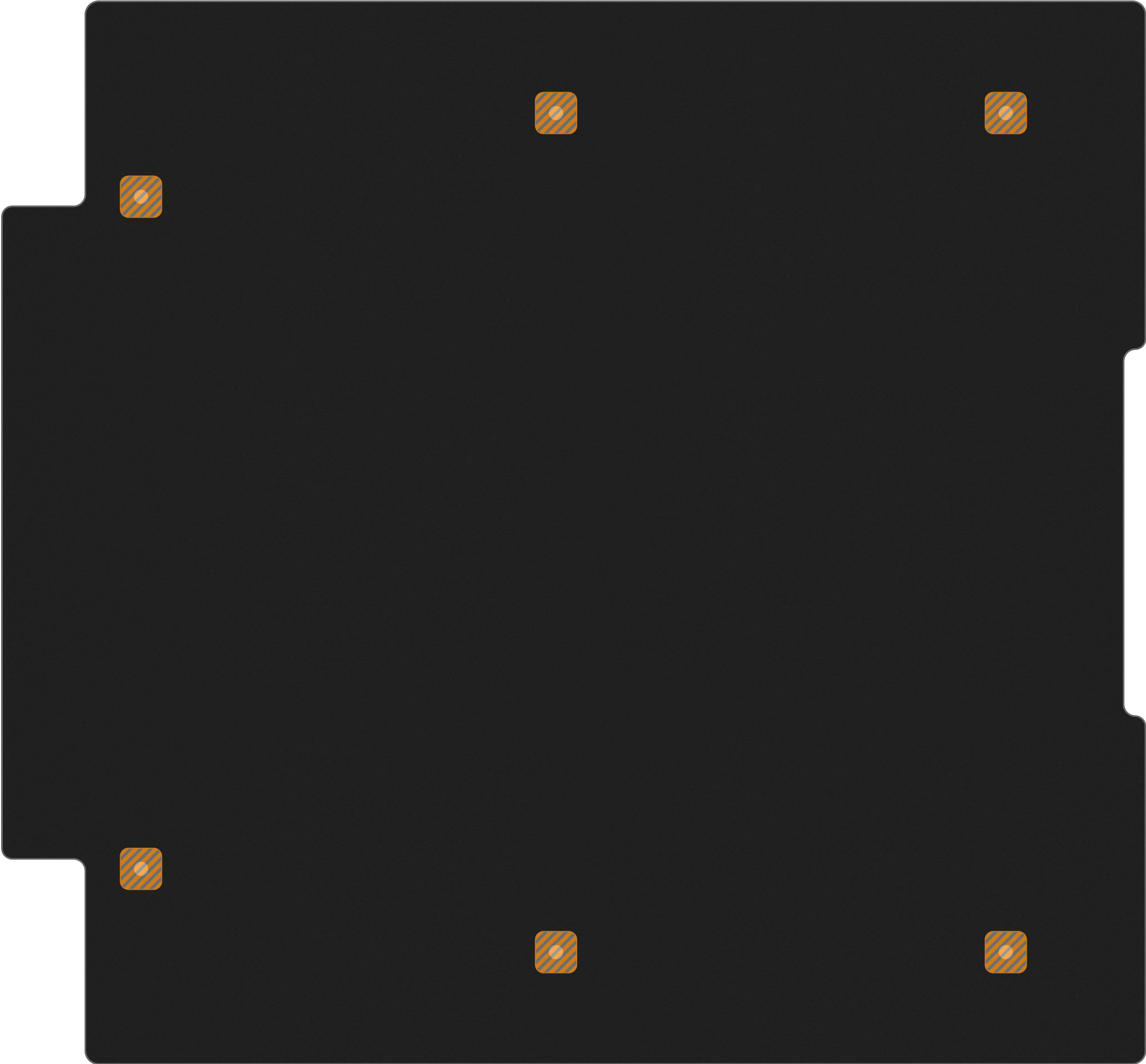 Black&nbsp;Anodized&nbsp;Aluminum Storm IM2875 Sub-Panel