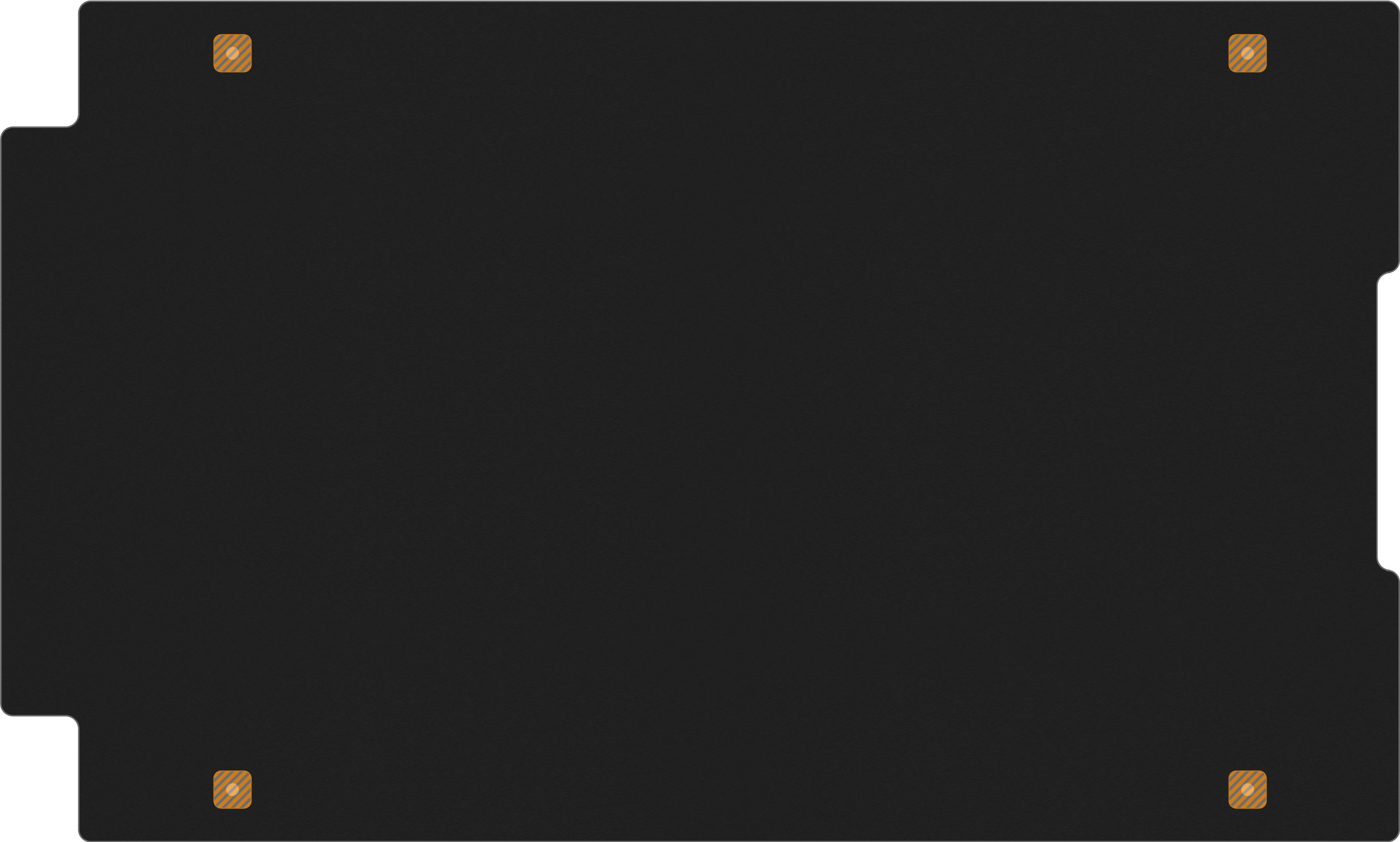 Black&nbsp;Anodized&nbsp;Aluminum Storm IM29XX Sub-Panel