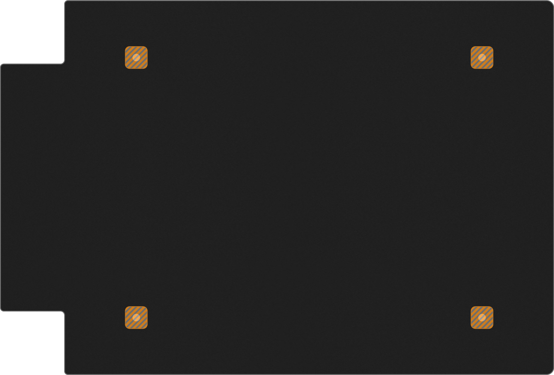 Black&nbsp;Anodized&nbsp;Aluminum Storm IM2620 Sub-Panel