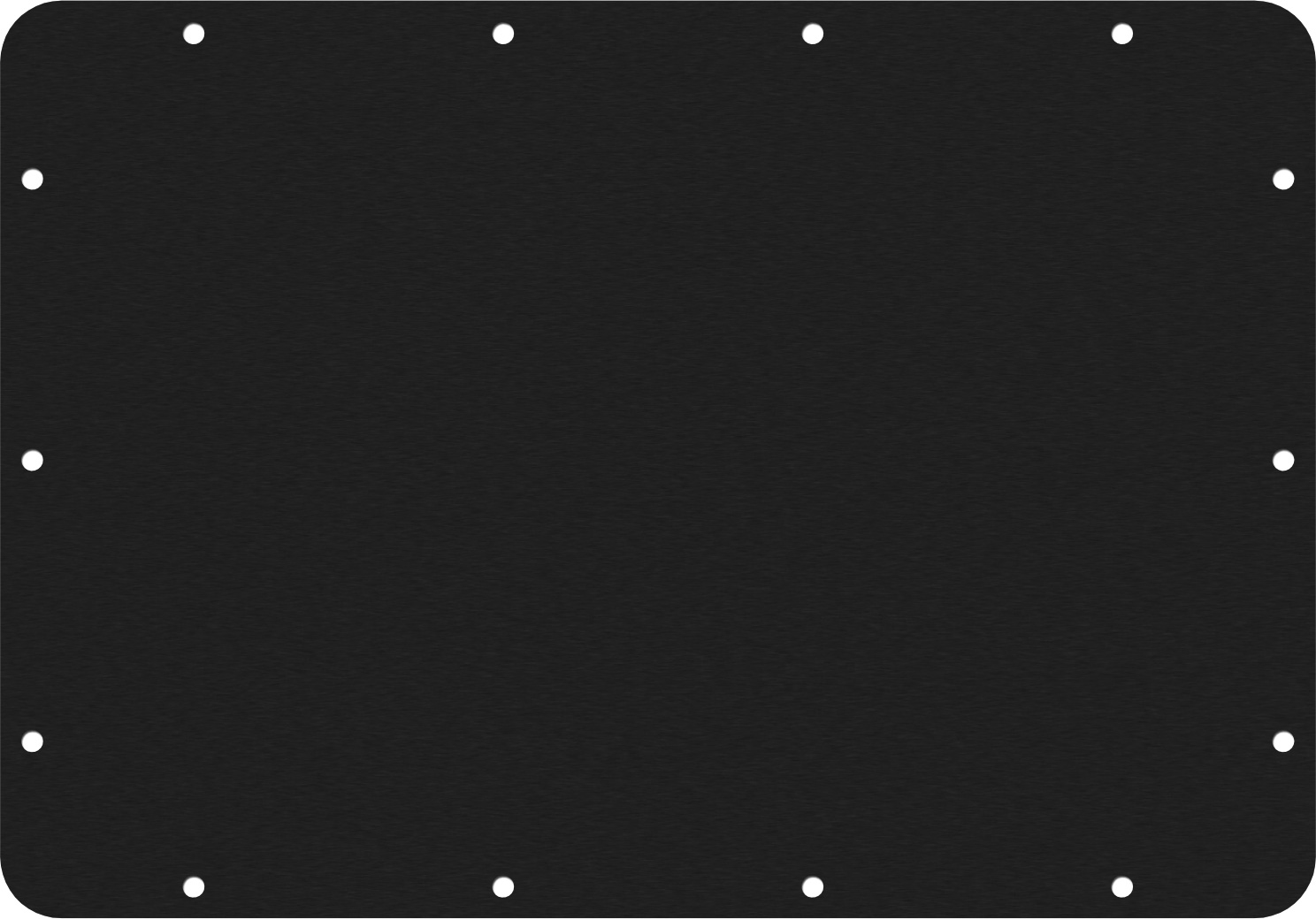 Black&nbsp;Anodized Aluminum Pelican IM2200 Lid Panel