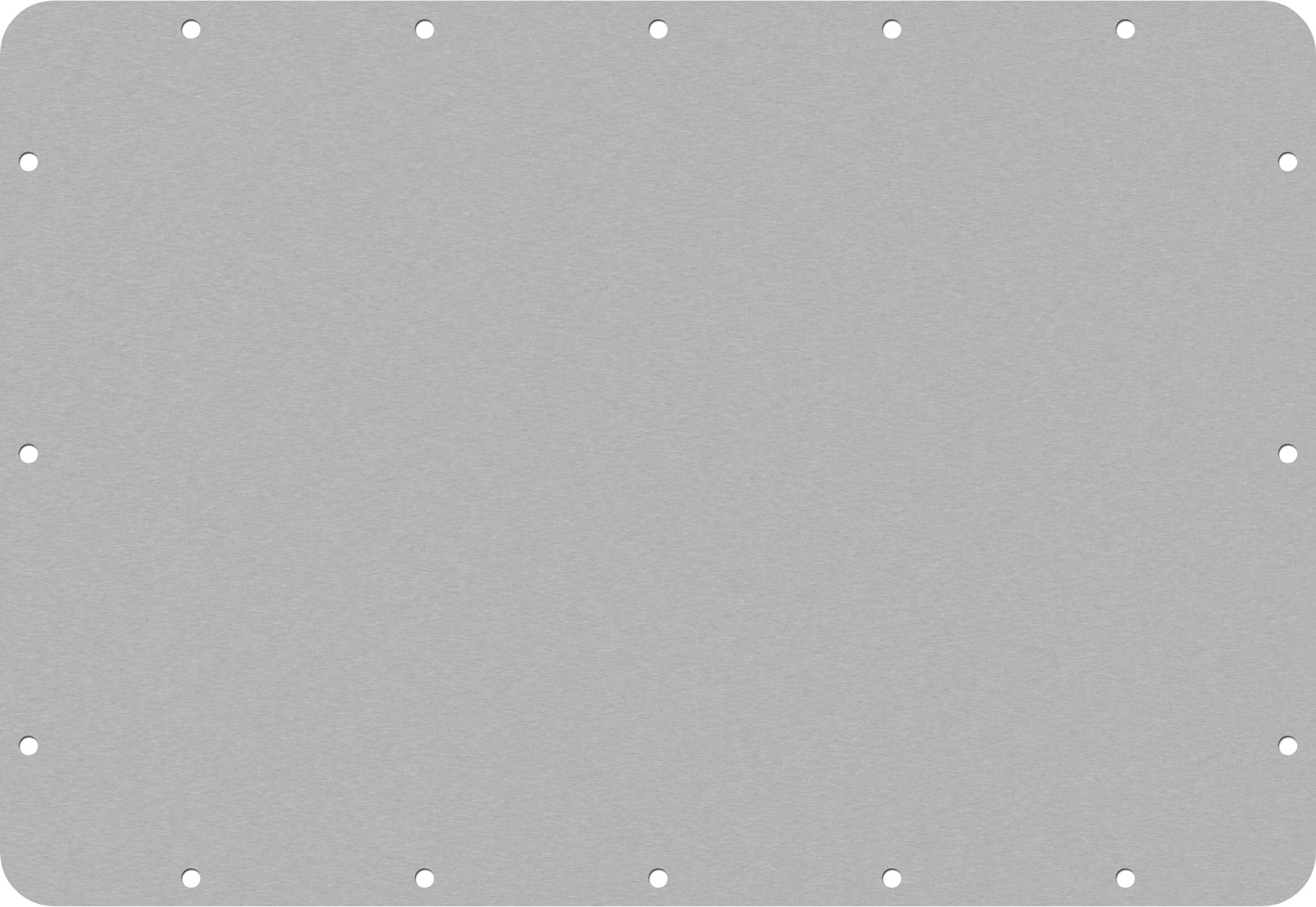 Clear&nbsp;Anodized Aluminum Pelican IM2300 Lid Panel