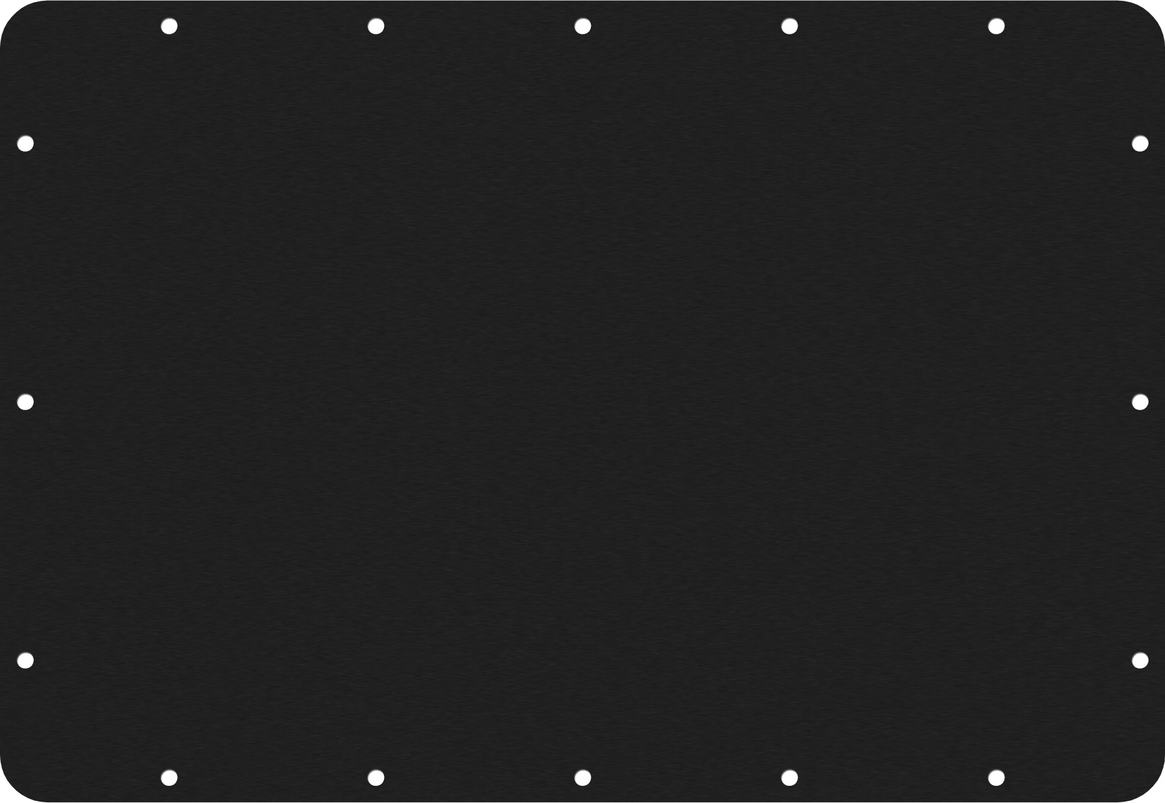 Black&nbsp;Anodized Aluminum Pelican IM2300 Lid Panel