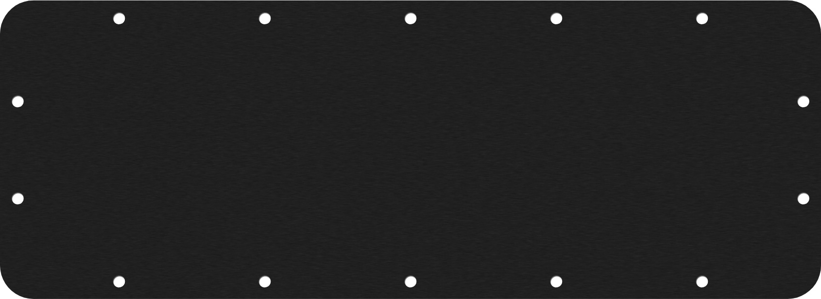 Black&nbsp;Anodized Aluminum Pelican IM2306 Lid Panel