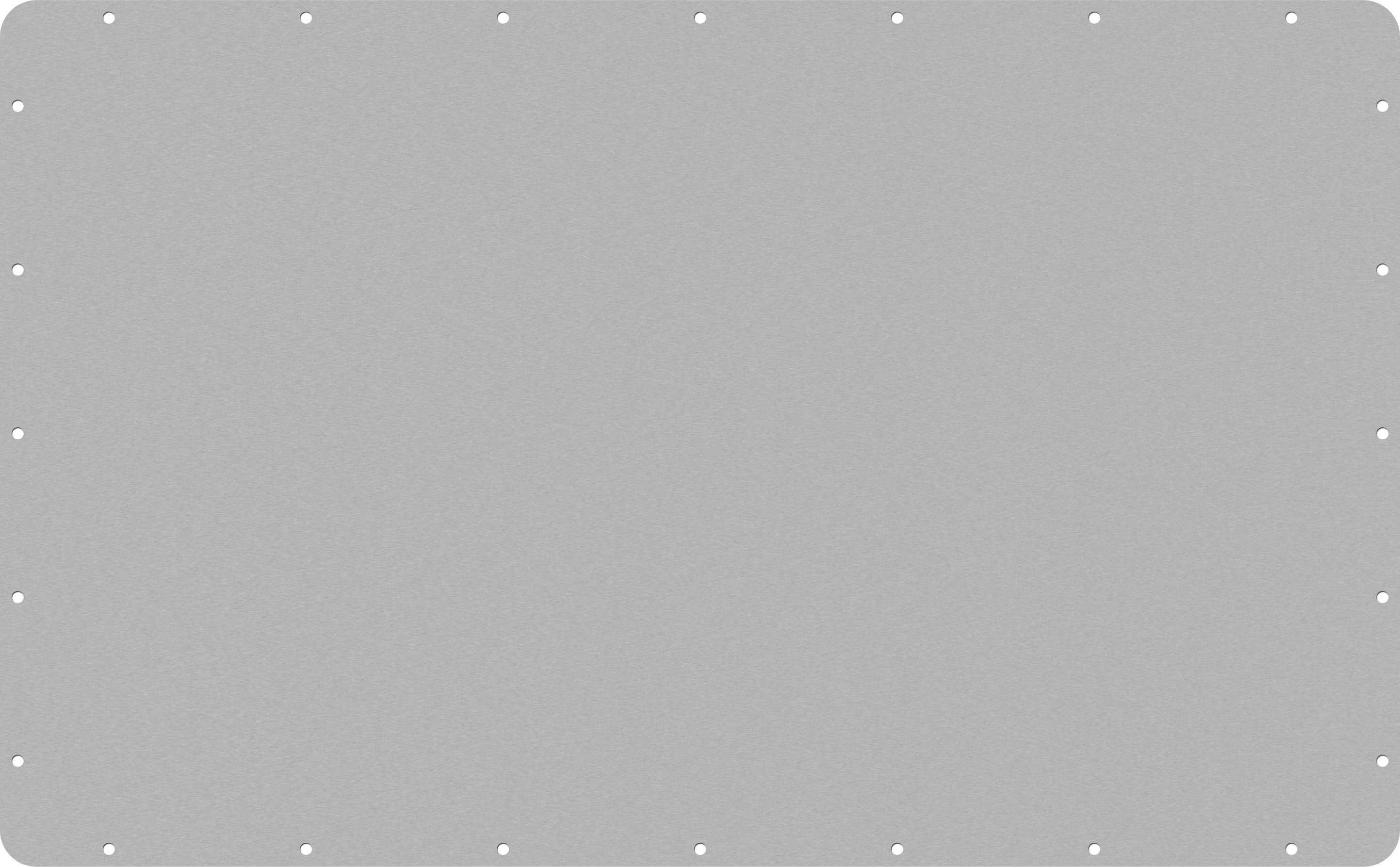 Clear&nbsp;Anodized Aluminum Pelican IM29XX Lid Panel
