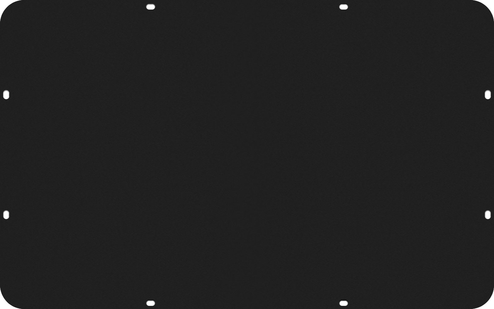 Black&nbsp;Anodized Aluminum SKB 1610 Base Panel