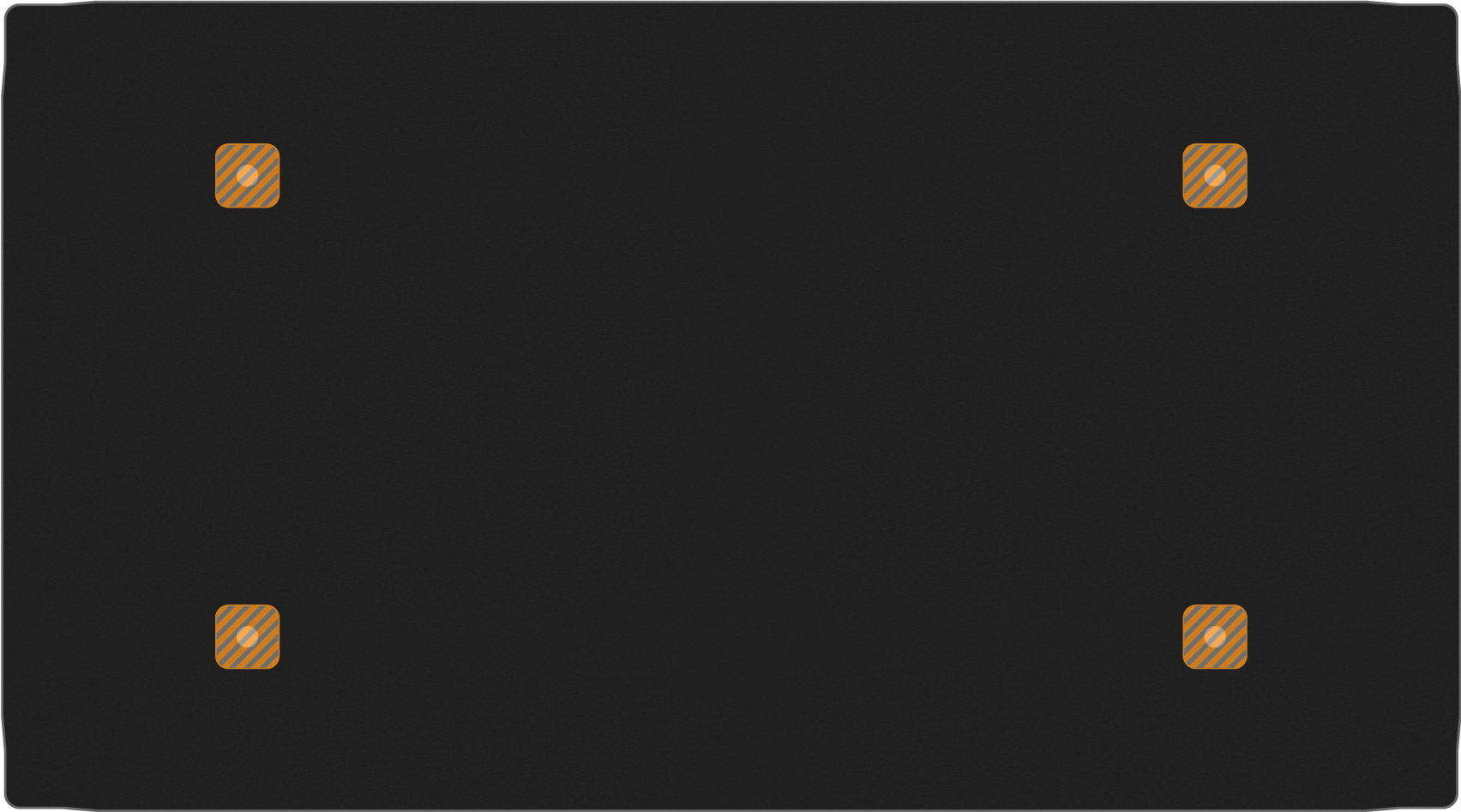 Black&nbsp;Anodized&nbsp;Aluminum Pelican 1485 Sub-Panel