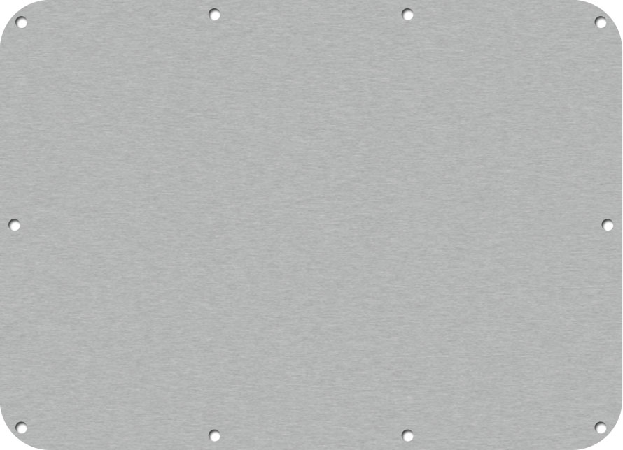 Clear&nbsp;Anodized Aluminum Nanuk 904 Base Panel