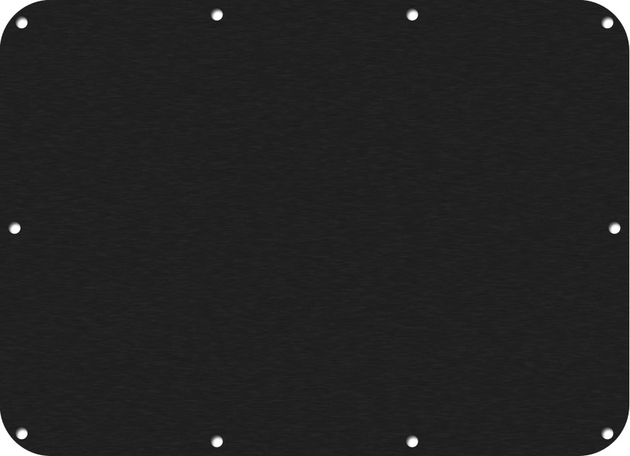 Black&nbsp;Anodized Aluminum Nanuk 904 Base Panel