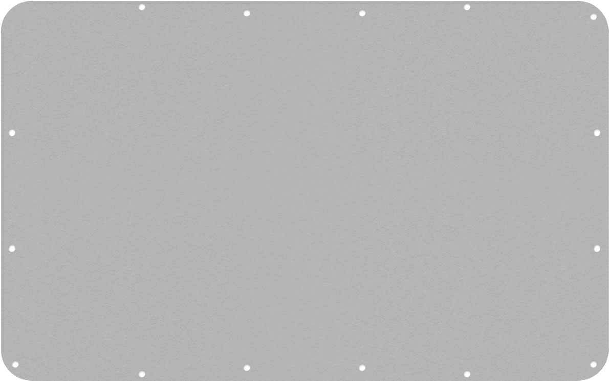 Clear&nbsp;Anodized Aluminum Nanuk 909 Base Panel