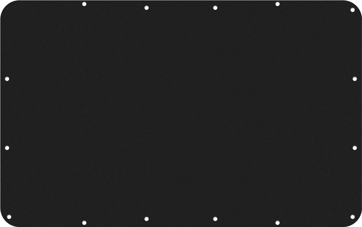 Black&nbsp;Anodized Aluminum Nanuk 909 Base Panel