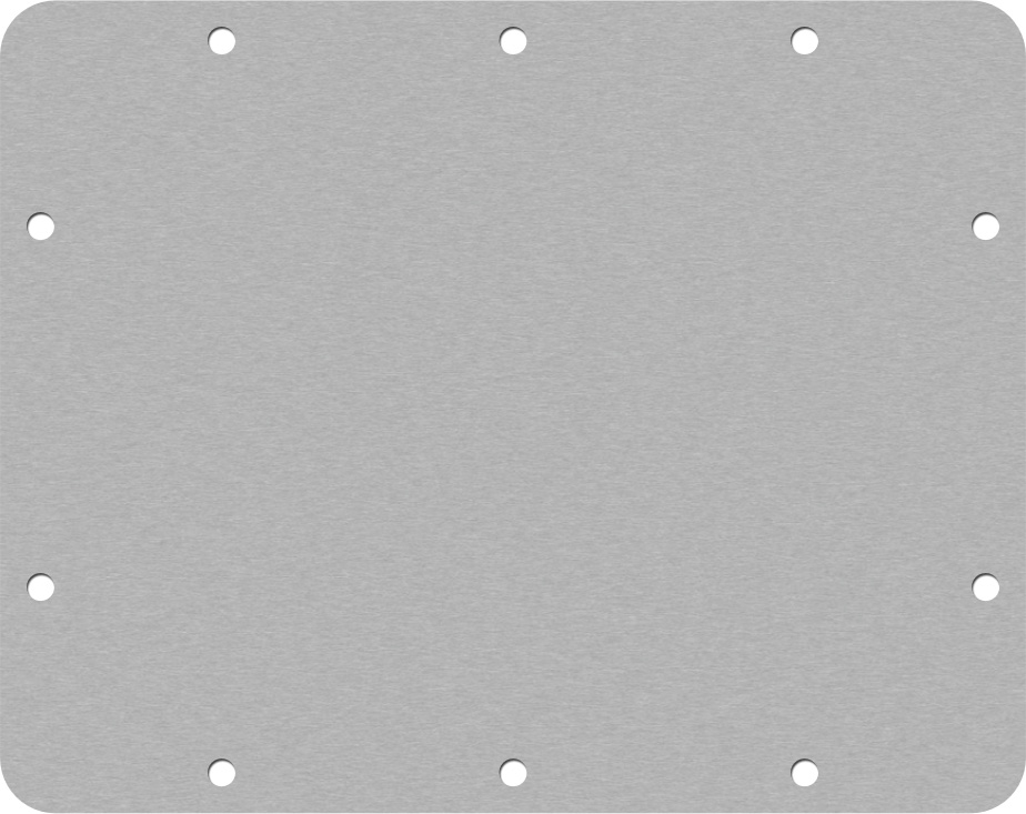 Clear&nbsp;Anodized Aluminum Pelican IM20XX Base Panel