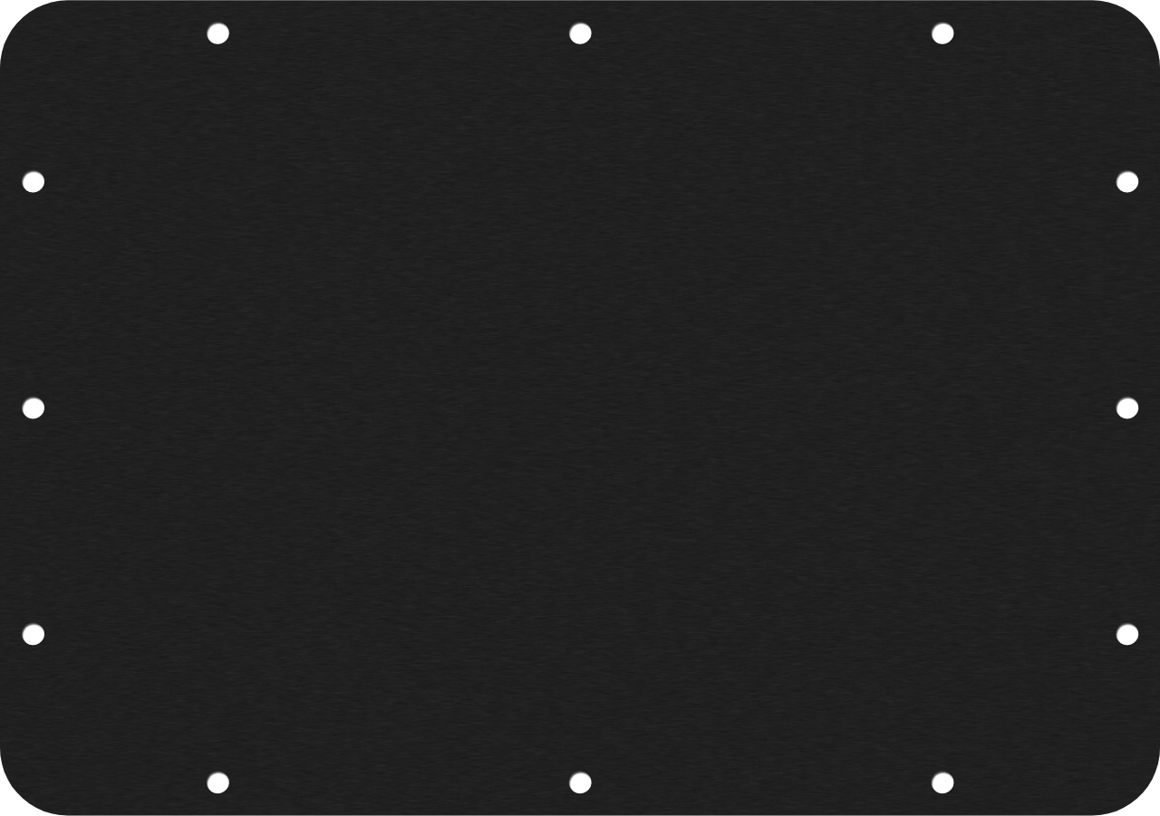 Black&nbsp;Anodized Aluminum Pelican IM2100 Base Panel