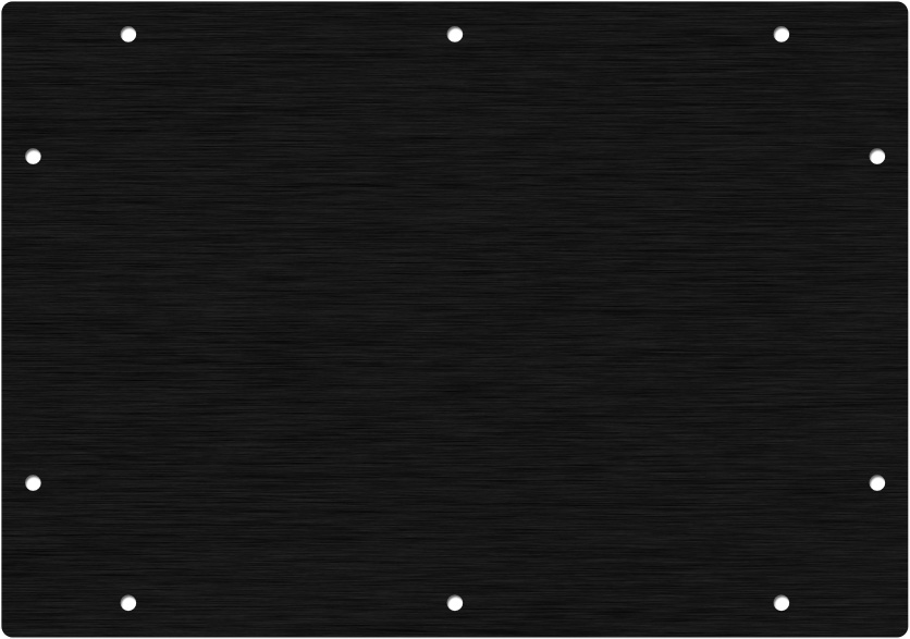 Black&nbsp;Anodized&nbsp;Aluminum Pelican 1150 Panel