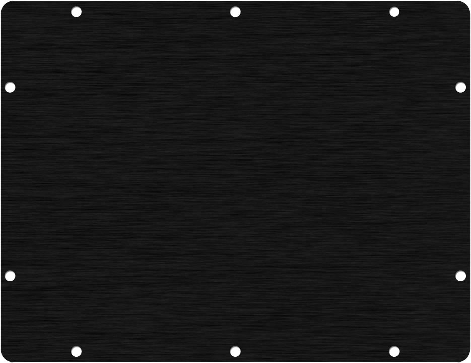 Black&nbsp;Anodized Aluminum Pelican 1200 Base Panel
